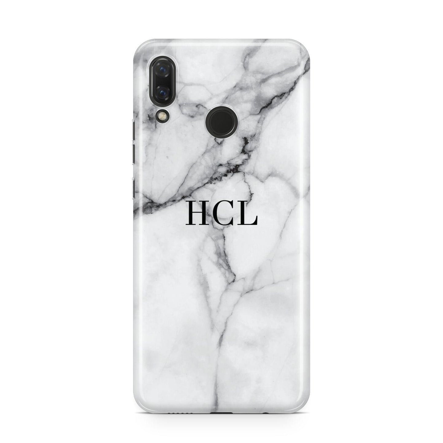 Personalised Small Marble Initials Custom Huawei Nova 3 Phone Case