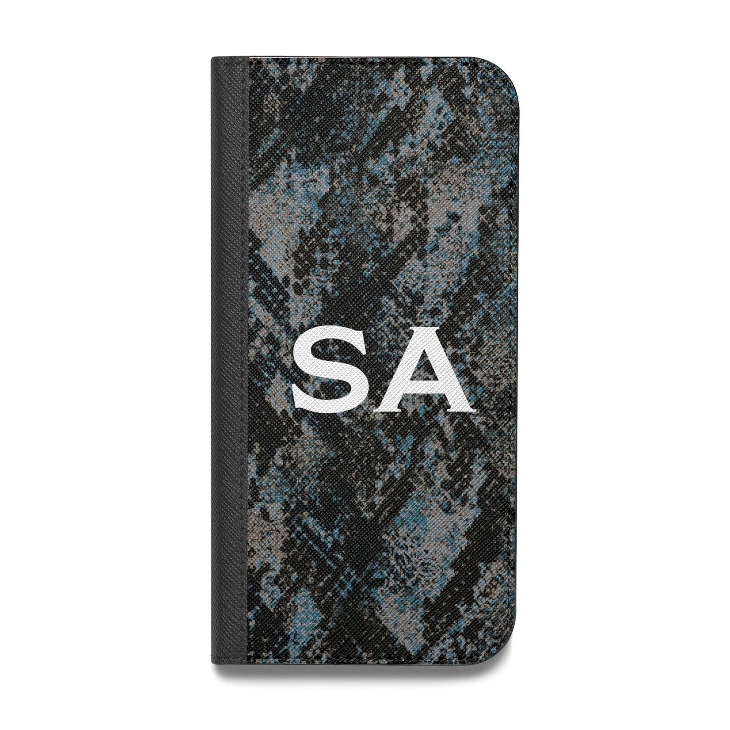Personalised Snakeskin Effect Vegan Leather Flip Samsung Case