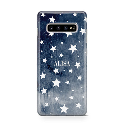 Personalised Star Print Samsung Galaxy S10 Case