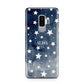 Personalised Star Print Samsung Galaxy S9 Plus Case on Silver phone