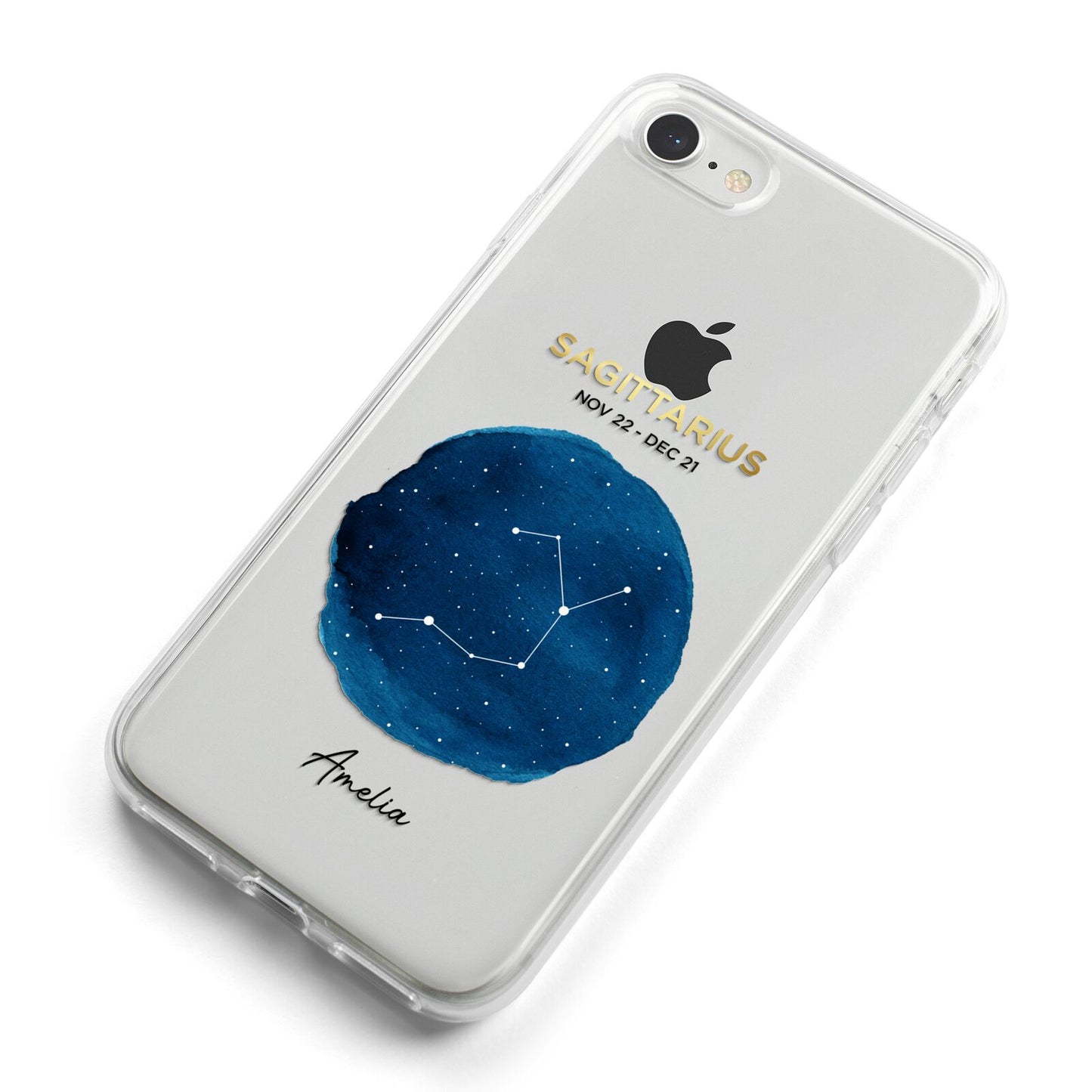 Personalised Star Sign iPhone 8 Bumper Case on Silver iPhone Alternative Image