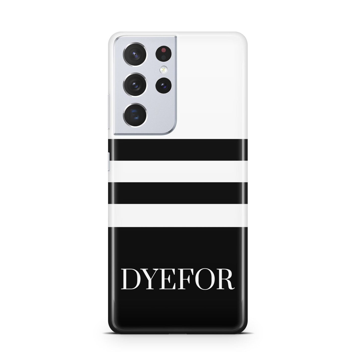 Personalised Striped Name Samsung S21 Ultra Case