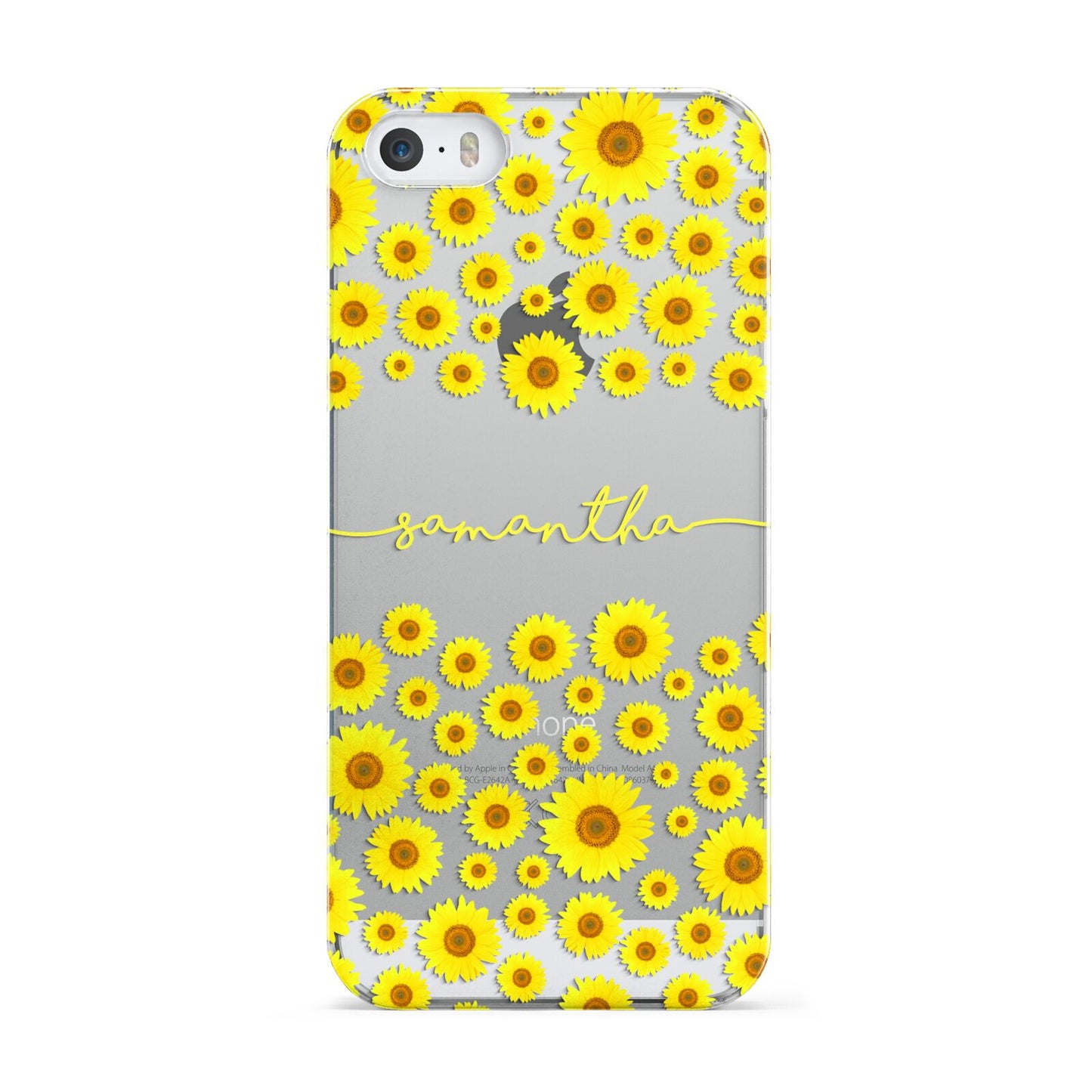 Personalised Sunflower Apple iPhone 5 Case