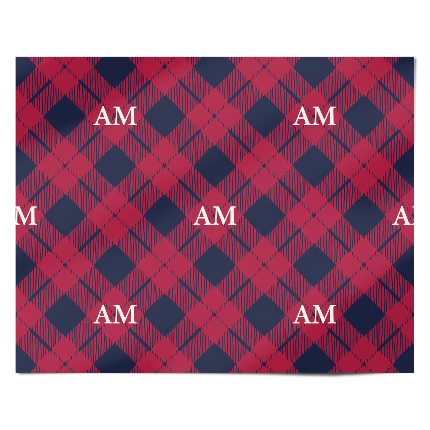 Personalised Tartan Personalised Wrapping Paper Alternative