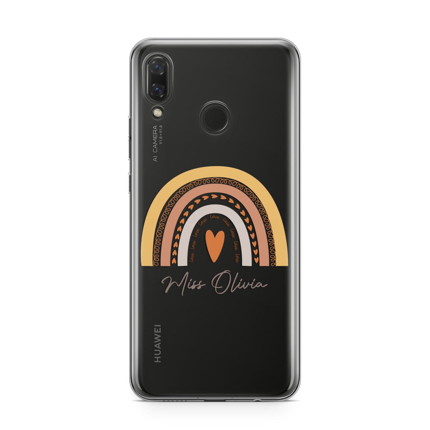 Personalised Teacher Neutral Rainbow Huawei Nova 3 Phone Case