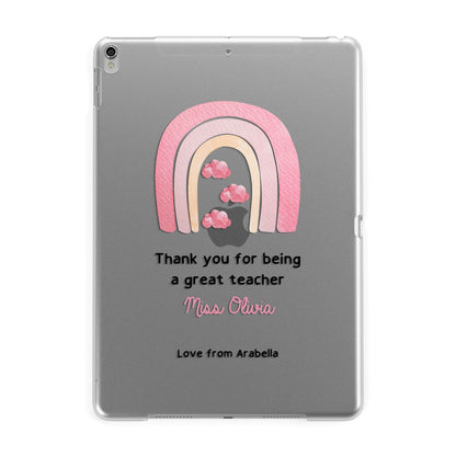 Personalised Teacher Thanks Apple iPad Silver Case