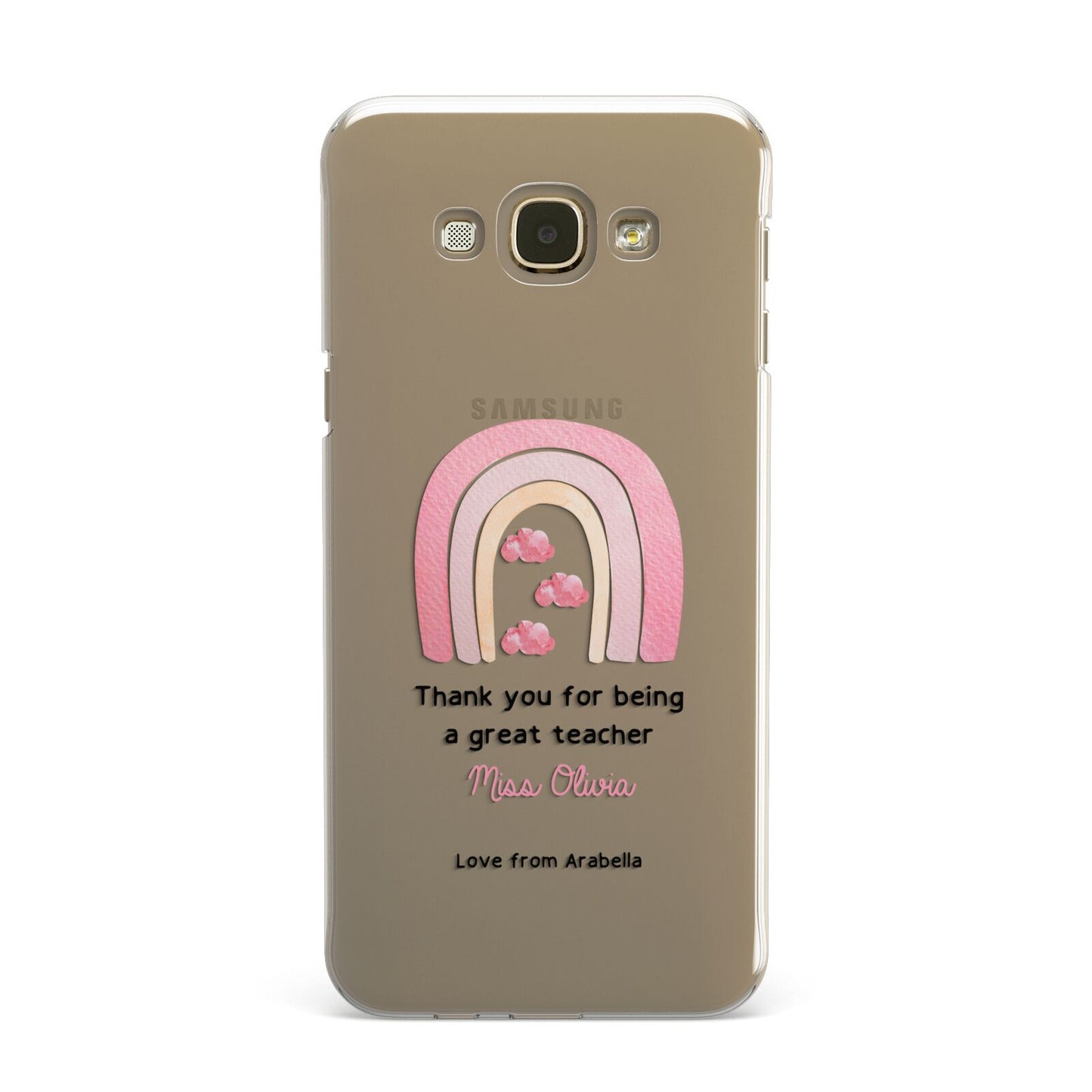 Personalised Teacher Thanks Samsung Galaxy A8 Case