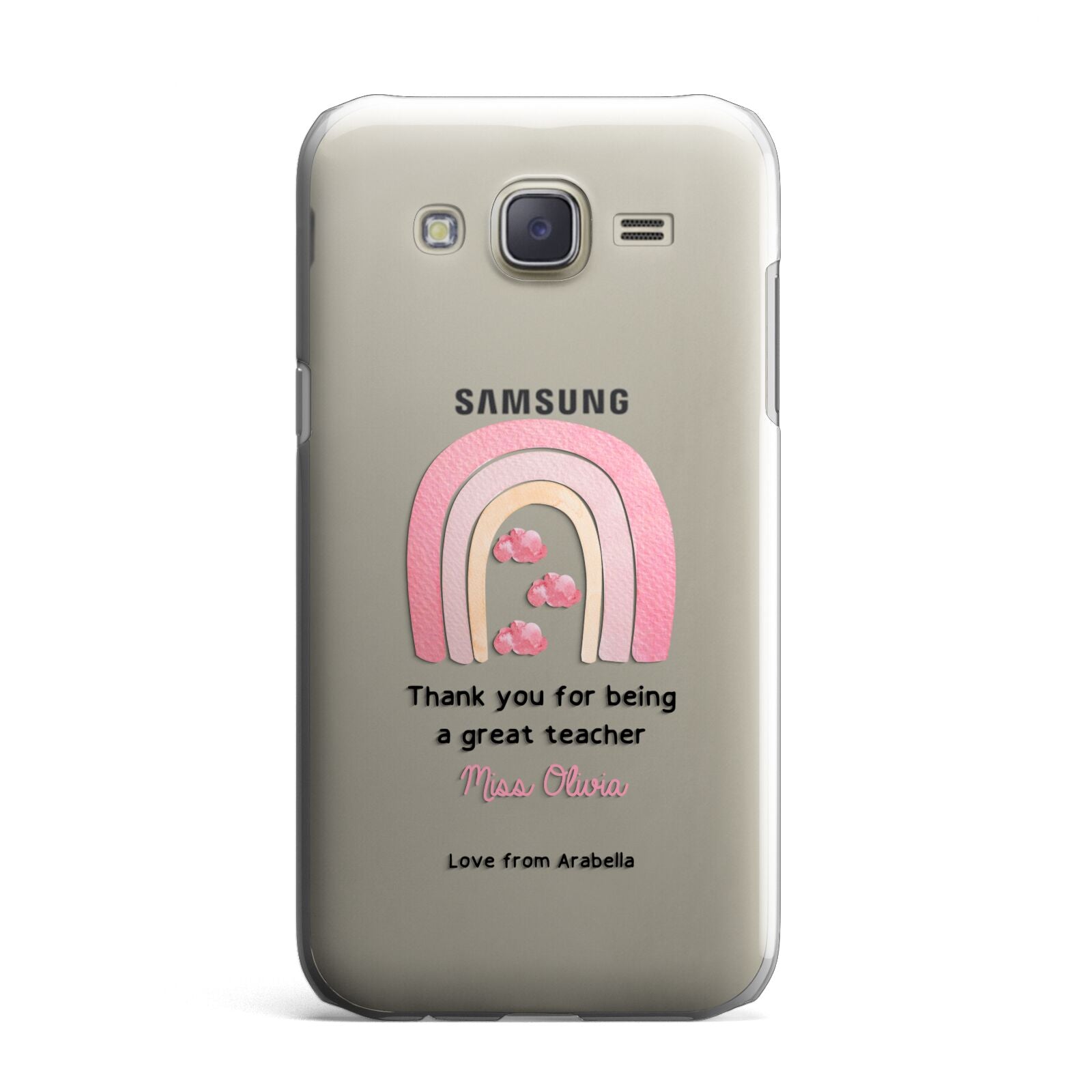 Personalised Teacher Thanks Samsung Galaxy J7 Case