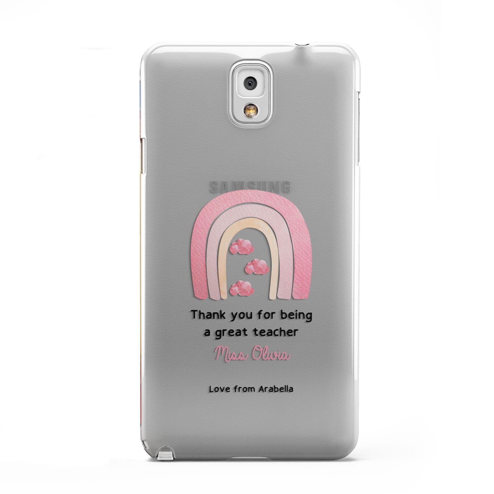 Personalised Teacher Thanks Samsung Galaxy Note 3 Case