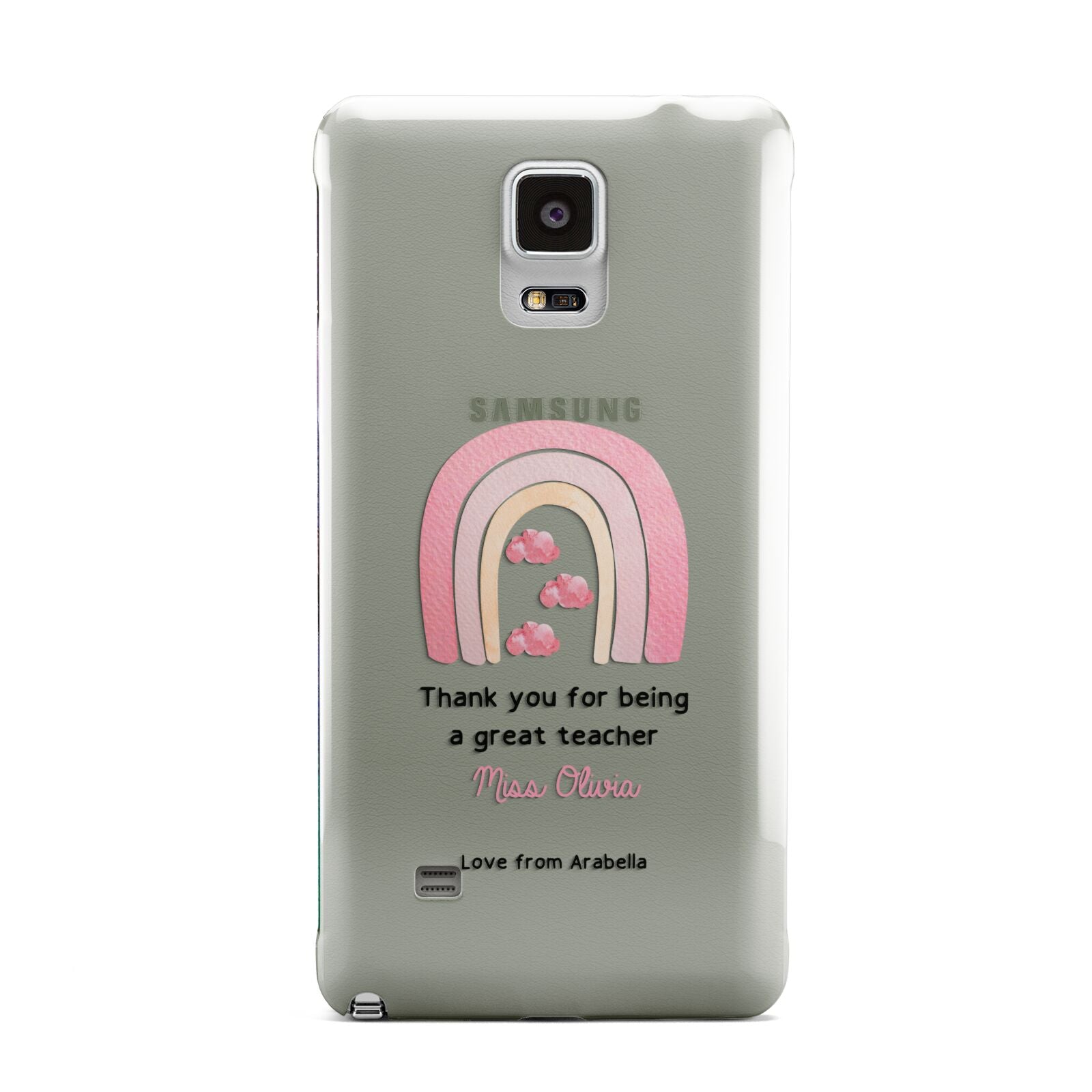 Personalised Teacher Thanks Samsung Galaxy Note 4 Case