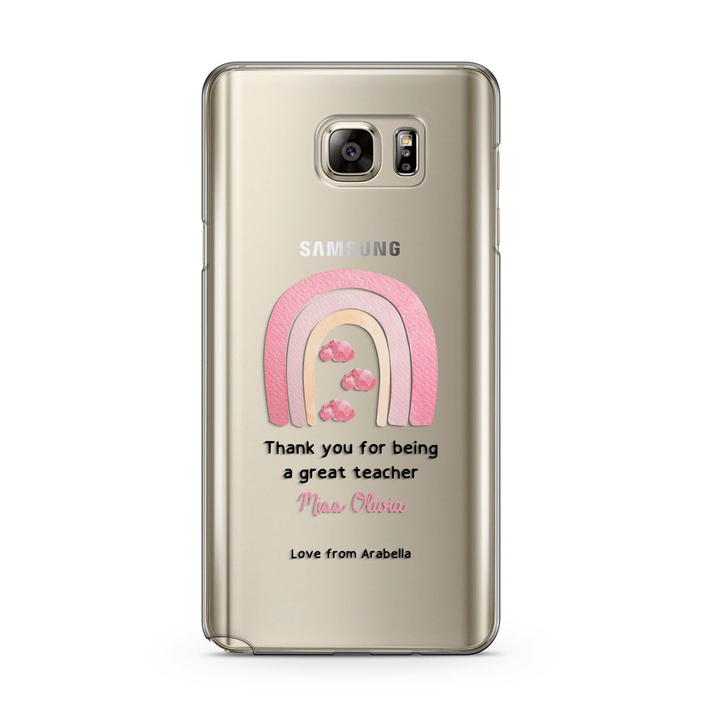 Personalised Teacher Thanks Samsung Galaxy Note 5 Case