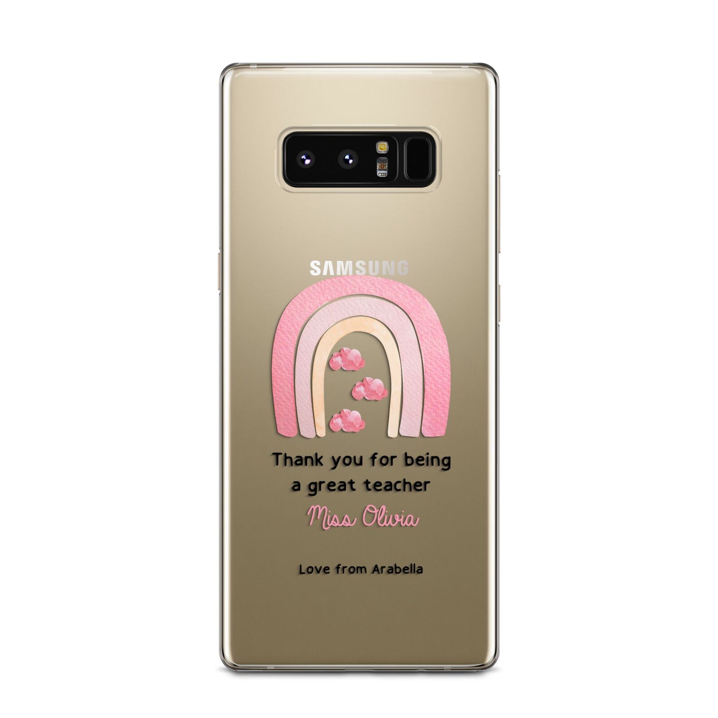 Personalised Teacher Thanks Samsung Galaxy Note 8 Case