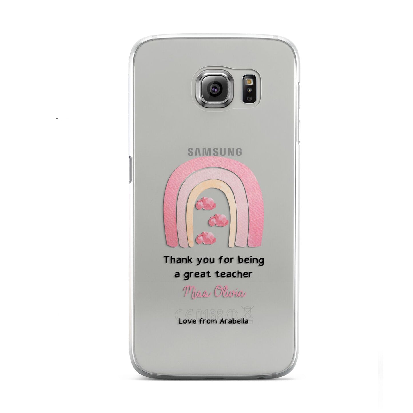 Personalised Teacher Thanks Samsung Galaxy S6 Case