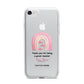 Personalised Teacher Thanks iPhone 7 Bumper Case on Silver iPhone