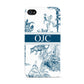 Personalised Tropical Toile Apple iPhone 4s Case