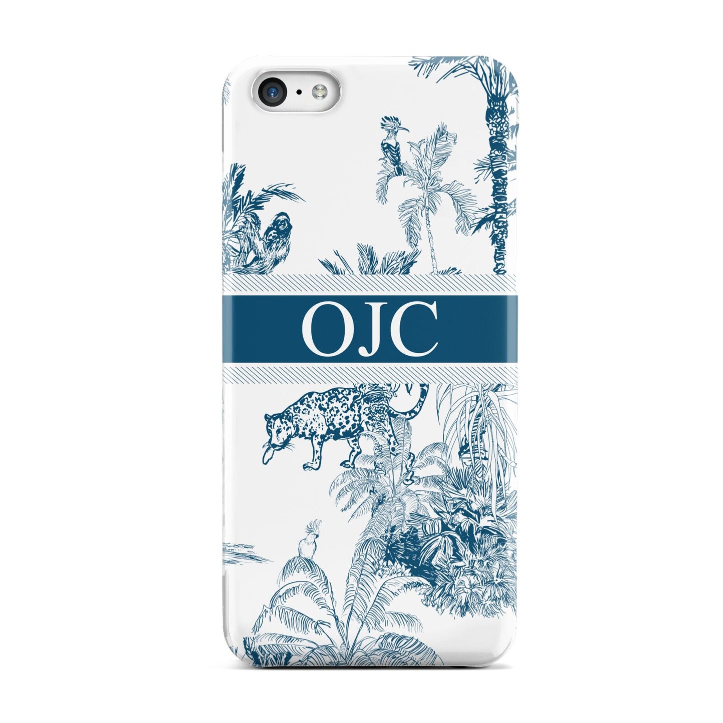 Personalised Tropical Toile Apple iPhone 5c Case