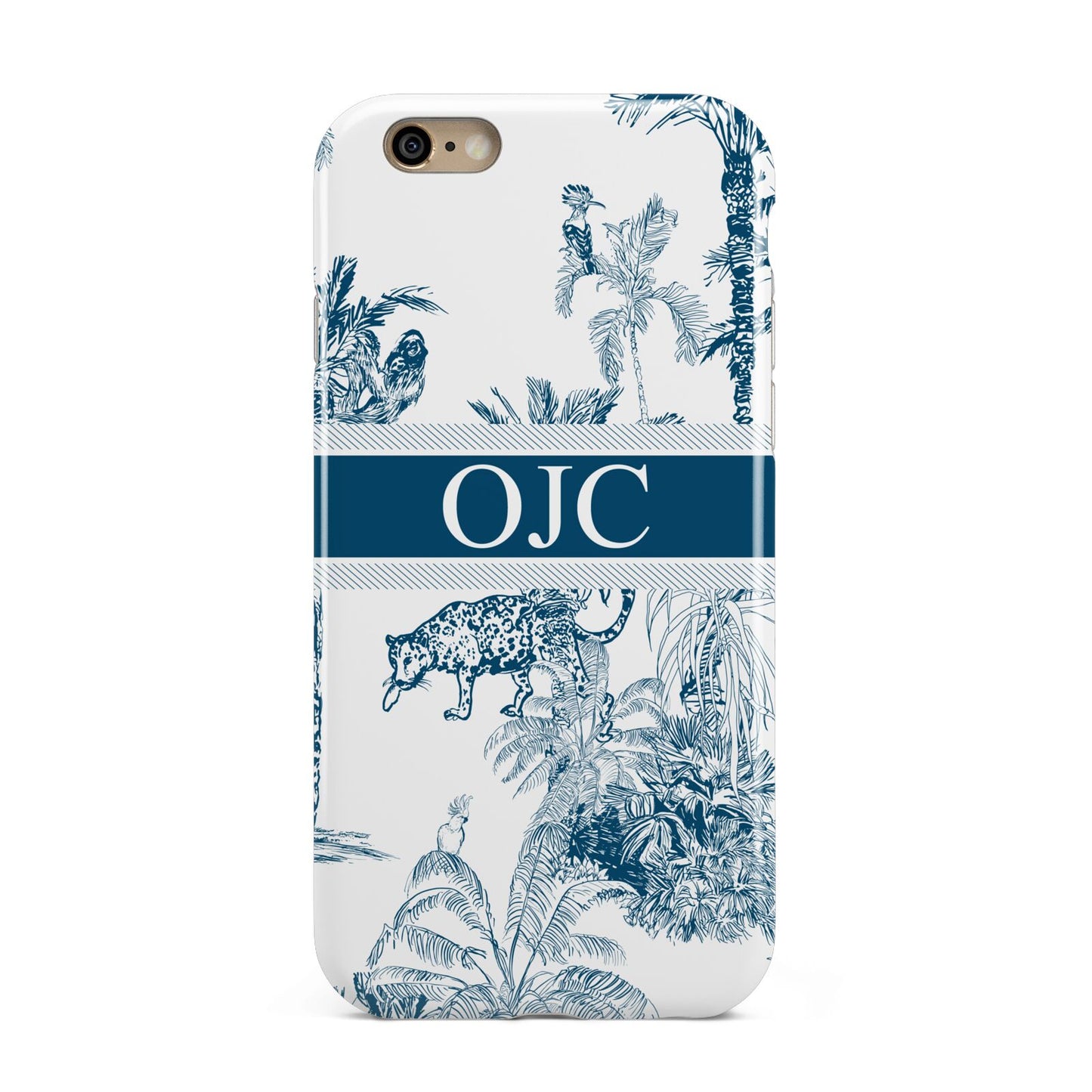 Personalised Tropical Toile Apple iPhone 6 3D Tough Case