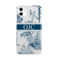 Personalised Tropical Toile iPhone 11 3D Snap Case