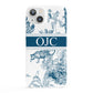 Personalised Tropical Toile iPhone 13 Full Wrap 3D Snap Case