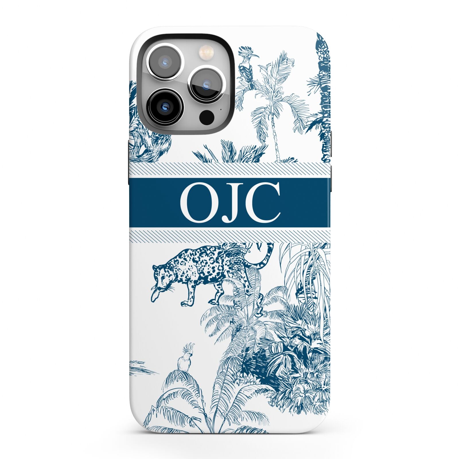 Personalised Tropical Toile iPhone 13 Pro Max Full Wrap 3D Tough Case