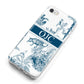 Personalised Tropical Toile iPhone 8 Bumper Case on Silver iPhone Alternative Image