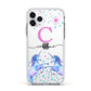 Personalised Unicorn Apple iPhone 11 Pro in Silver with White Impact Case