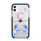 Personalised Unicorn Apple iPhone 11 in White with Black Impact Case