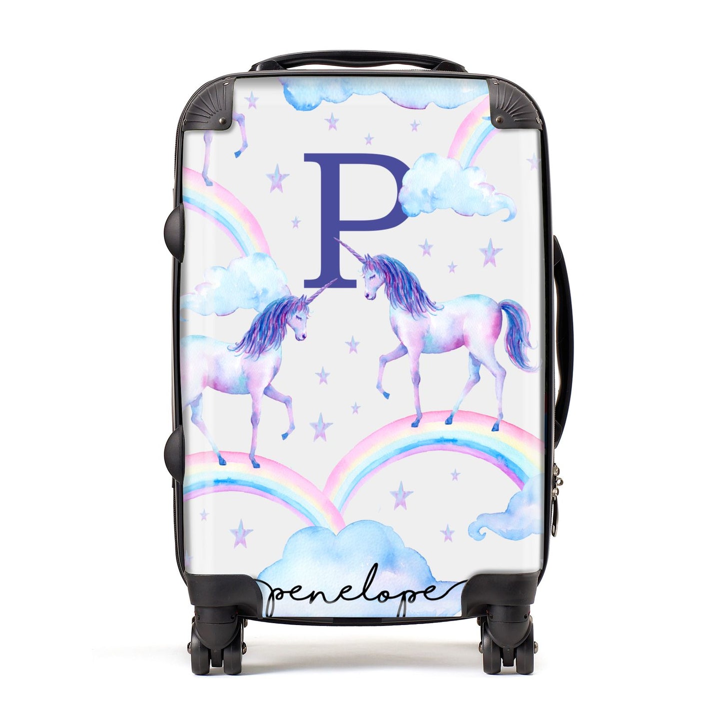 Personalised Unicorn Initial Suitcase