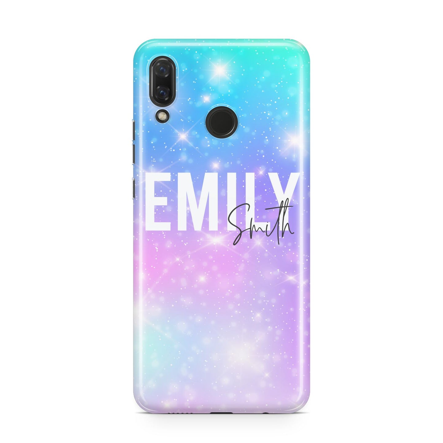 Personalised Unicorn Marble Name Huawei Nova 3 Phone Case