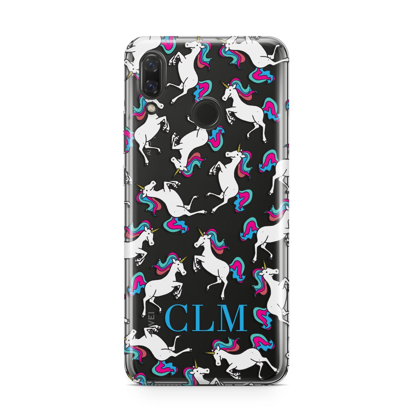 Personalised Unicorn Monogrammed Huawei Nova 3 Phone Case