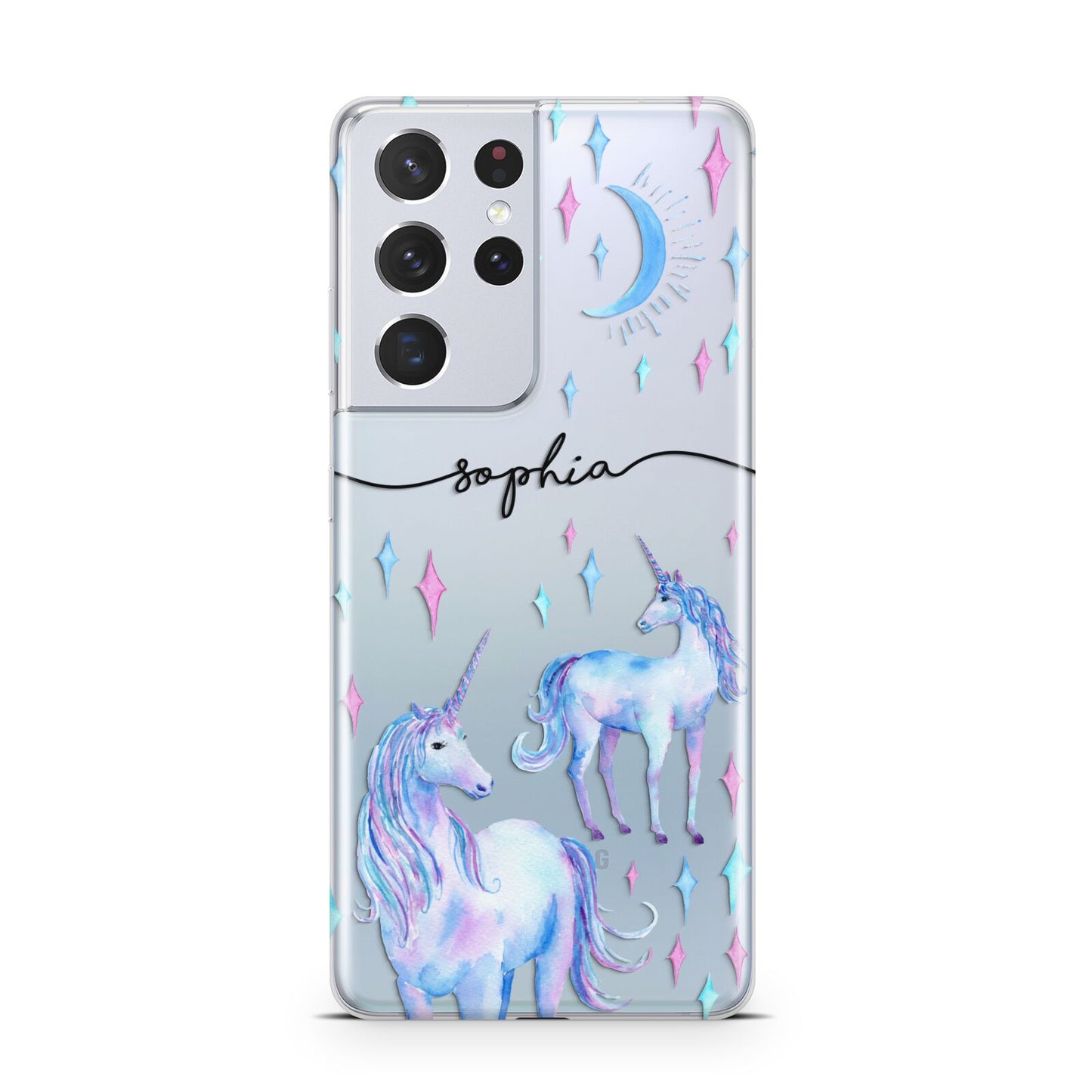 Personalised Unicorns Samsung S21 Ultra Case