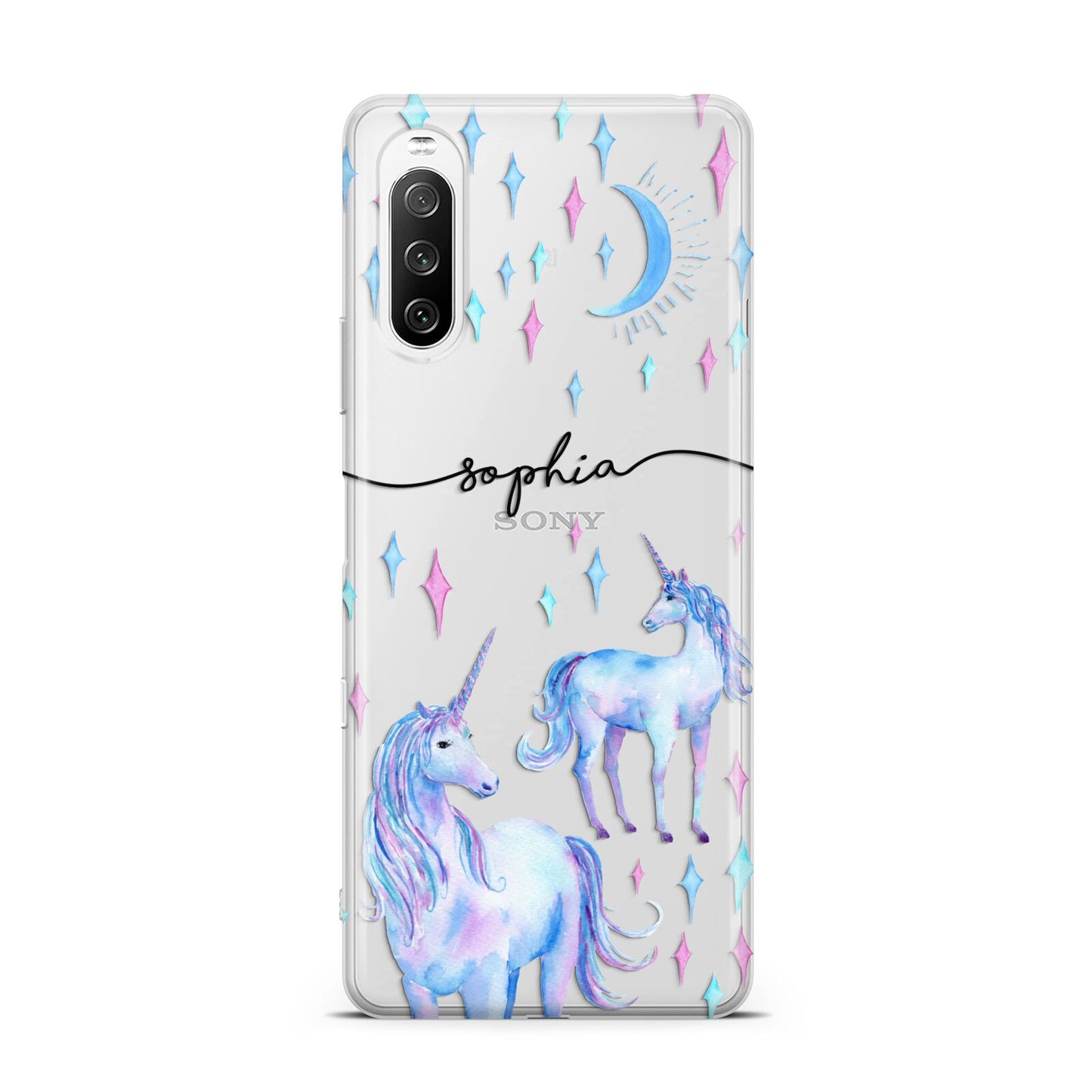 Personalised Unicorns Sony Xperia 10 III Case