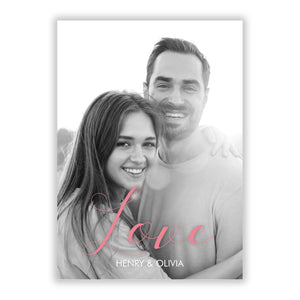 Personalised Valentines Day Photo Greetings Card