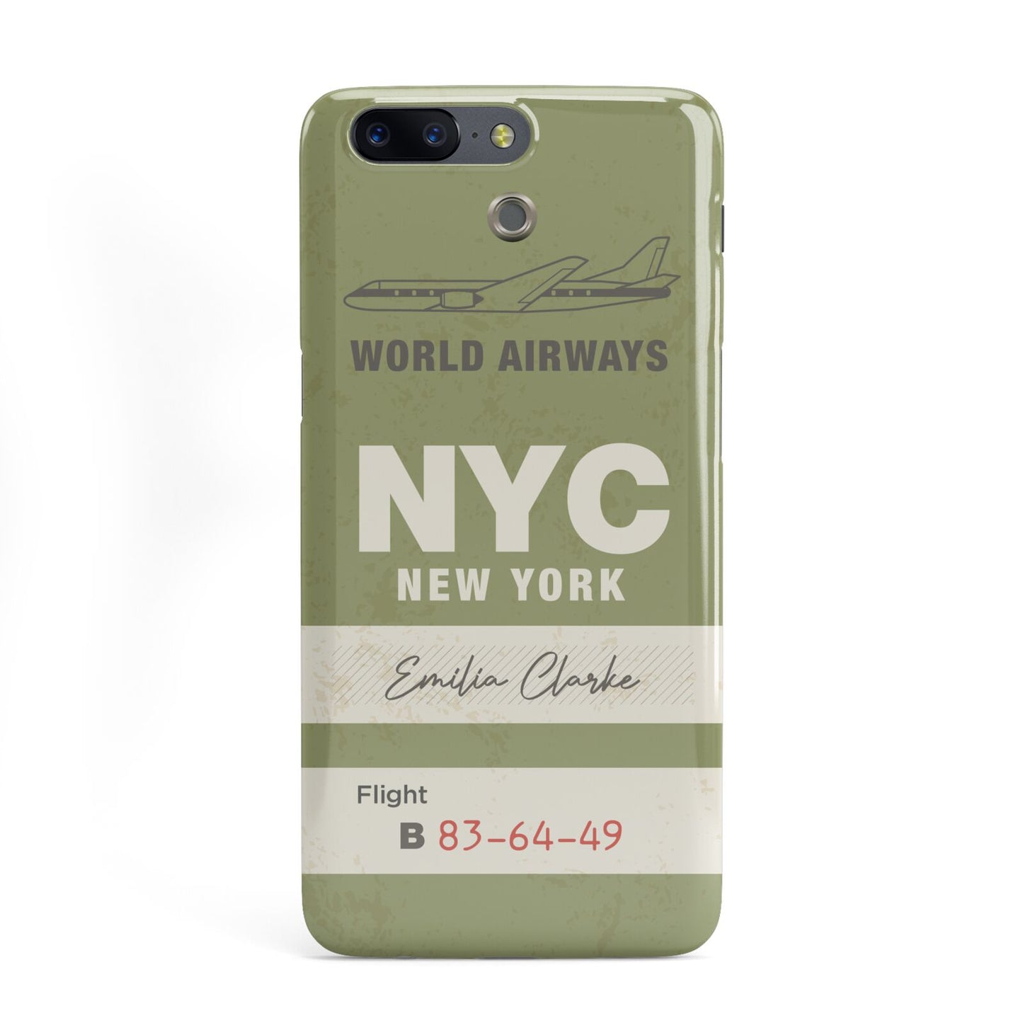 Personalised Vintage Baggage Tag OnePlus Case
