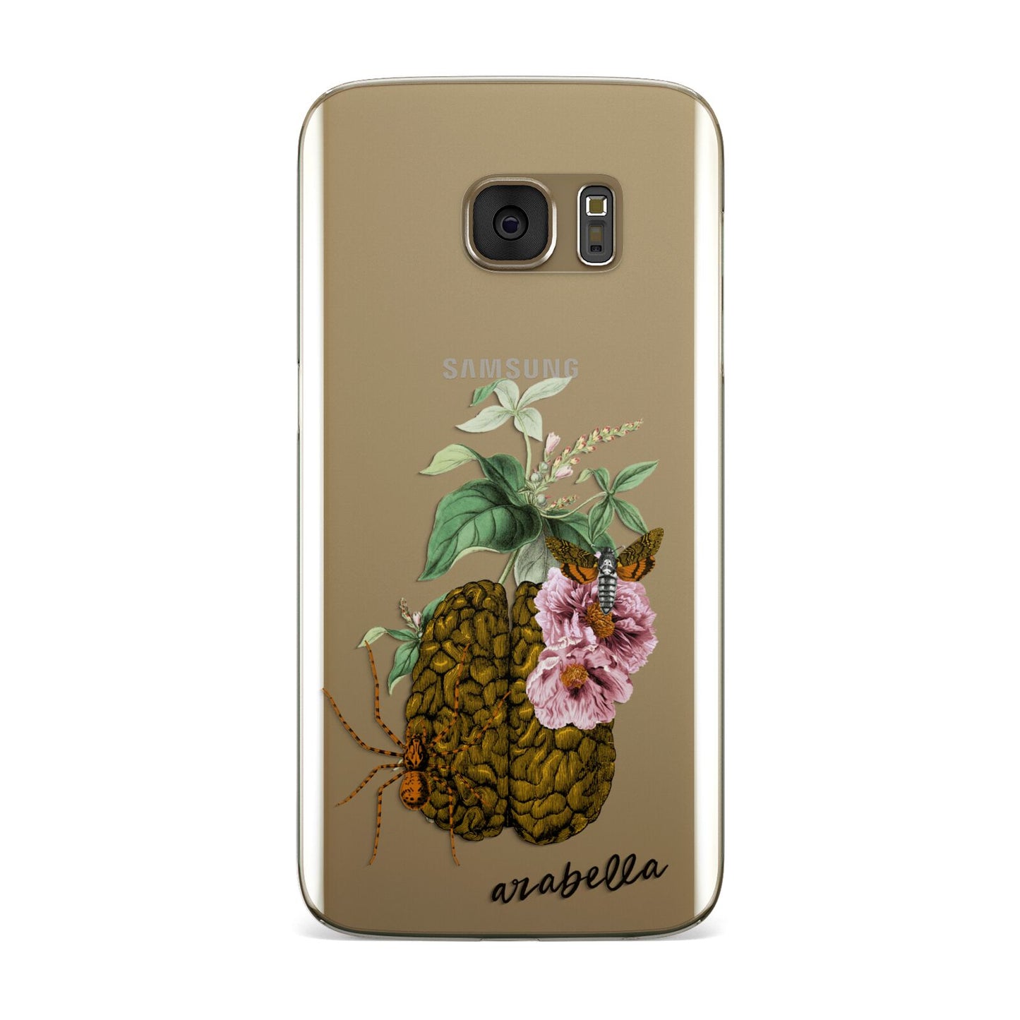 Personalised Vintage Brain Drawing Samsung Galaxy Case