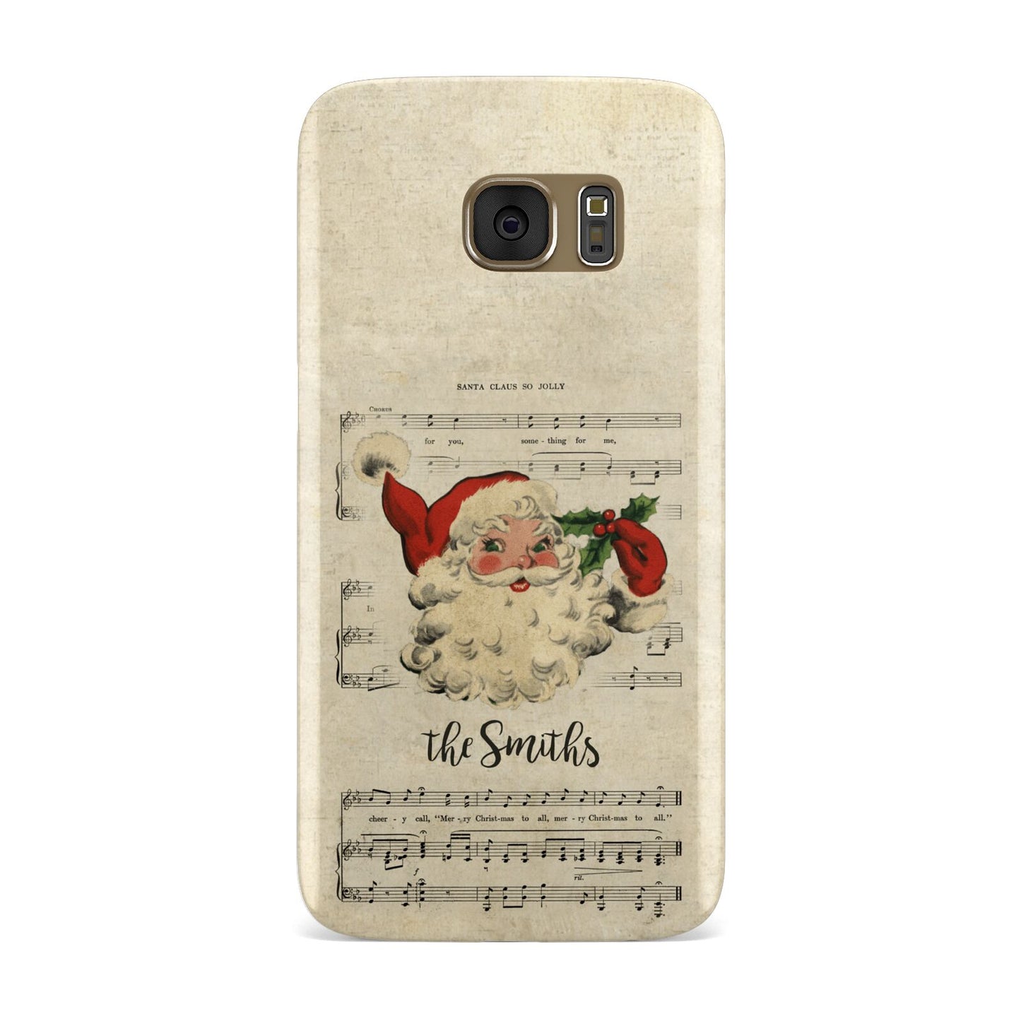 Personalised Vintage Christmas Samsung Galaxy Case
