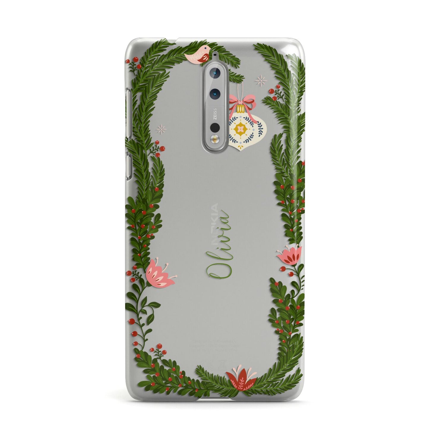 Personalised Vintage Foliage Christmas Nokia Case