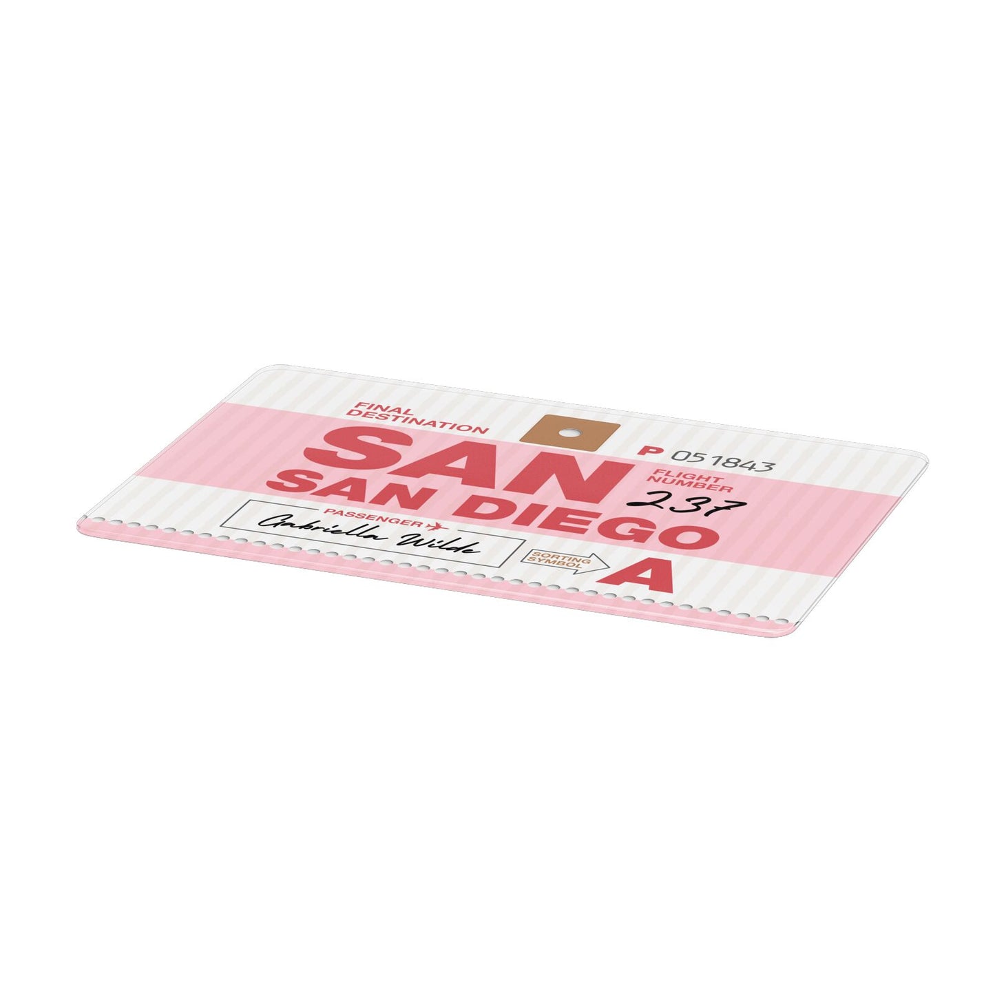 Personalised Vintage Luggage Tag Apple MacBook Case Only