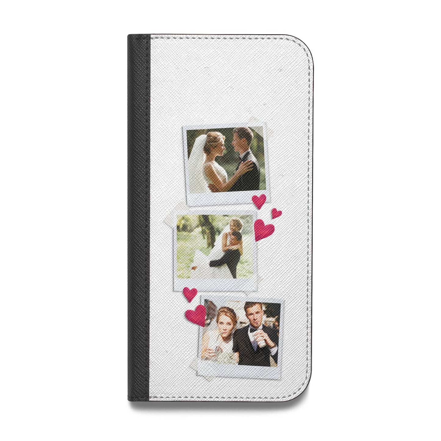 Personalised Wedding Photo Montage Vegan Leather Flip Samsung Case