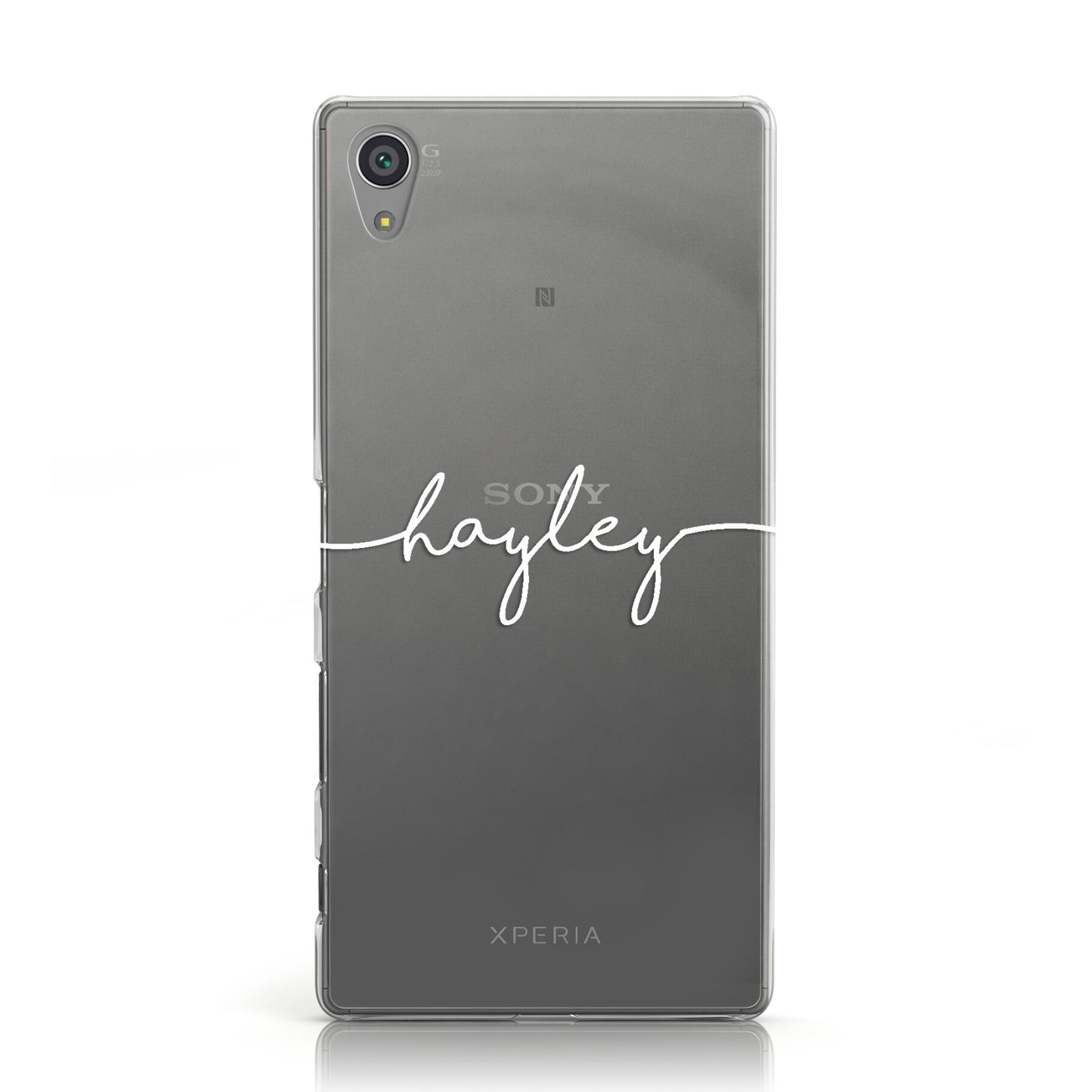 Personalised White Handwritten Name Custom Sony Xperia Case