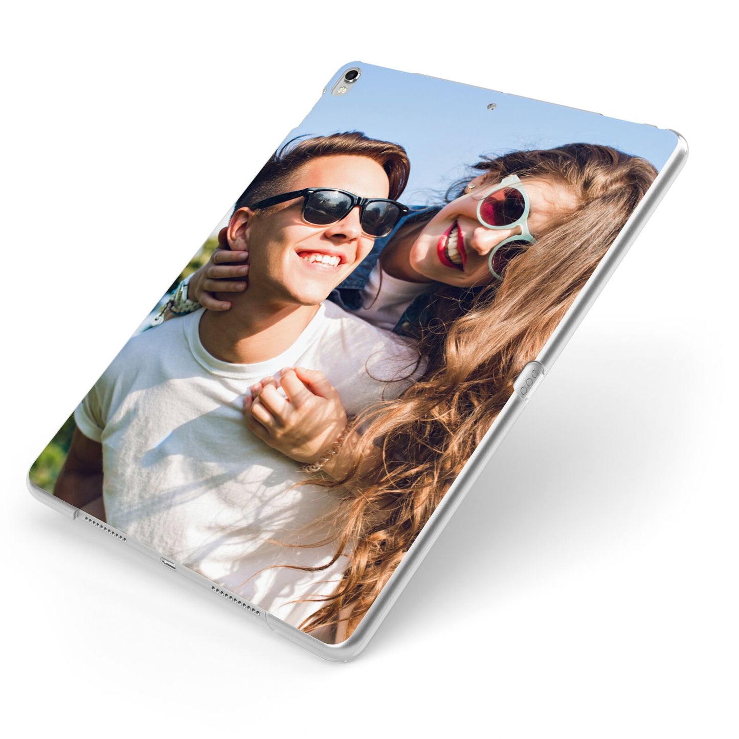 Photo Apple iPad Case on Silver iPad Side View