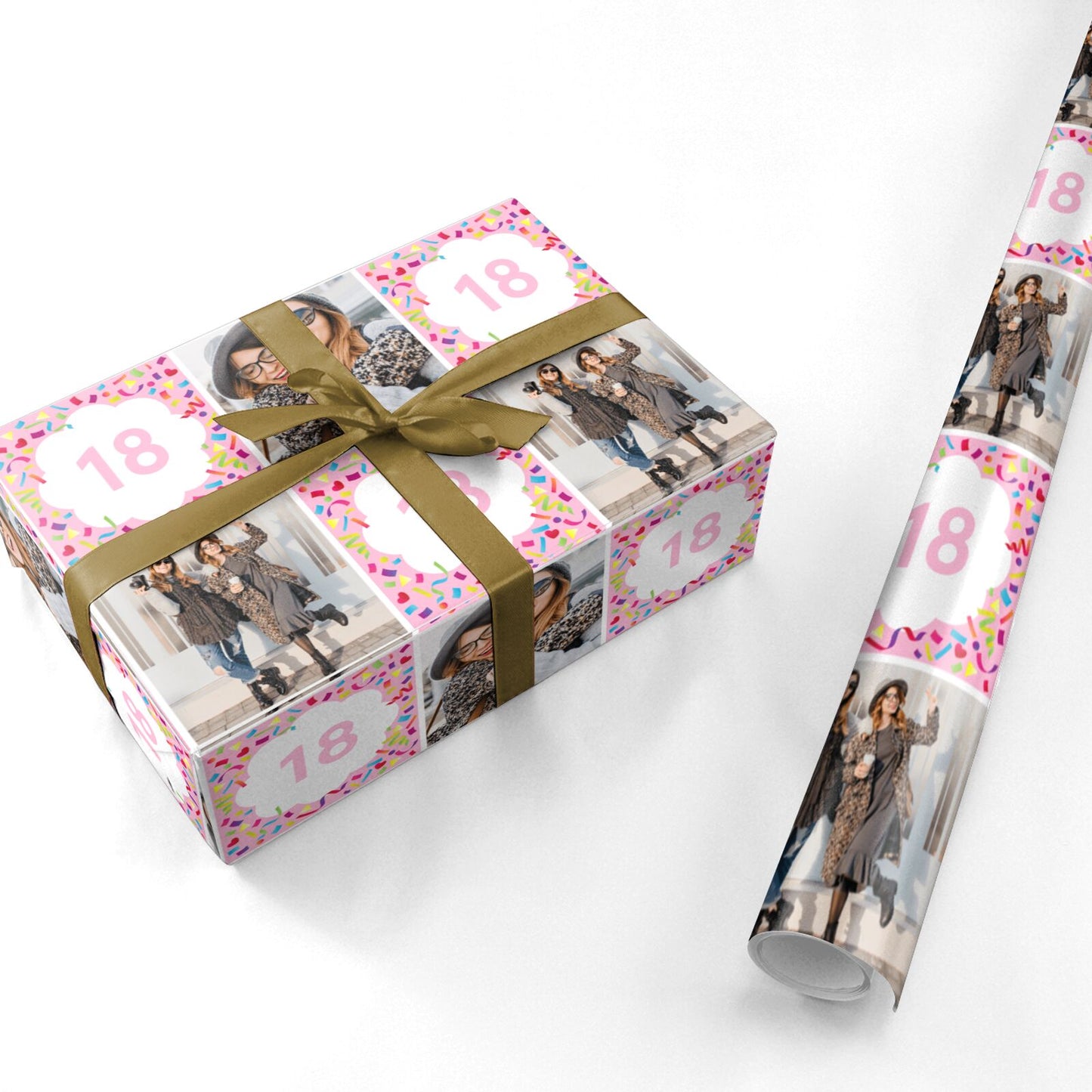 Photo Birthday Personalised Wrapping Paper