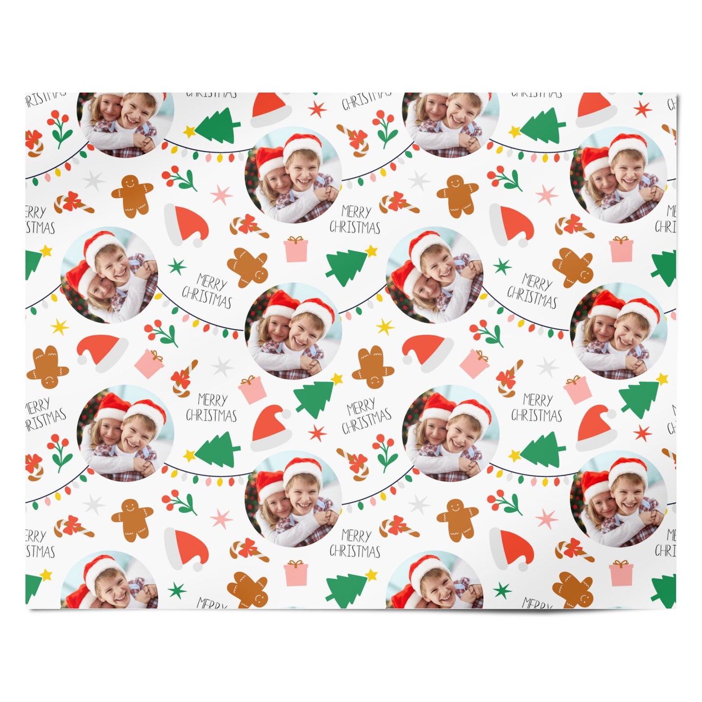 Photo Christmas Fun Personalised Wrapping Paper Alternative