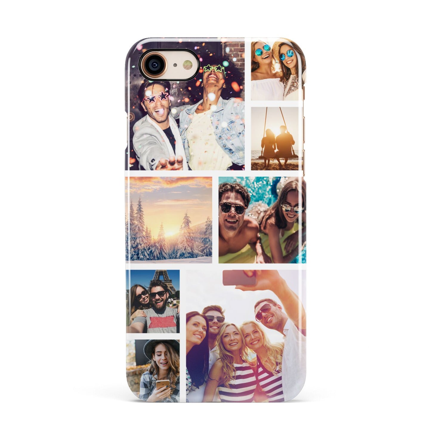 Photo Collage Apple iPhone 7 8 3D Snap Case