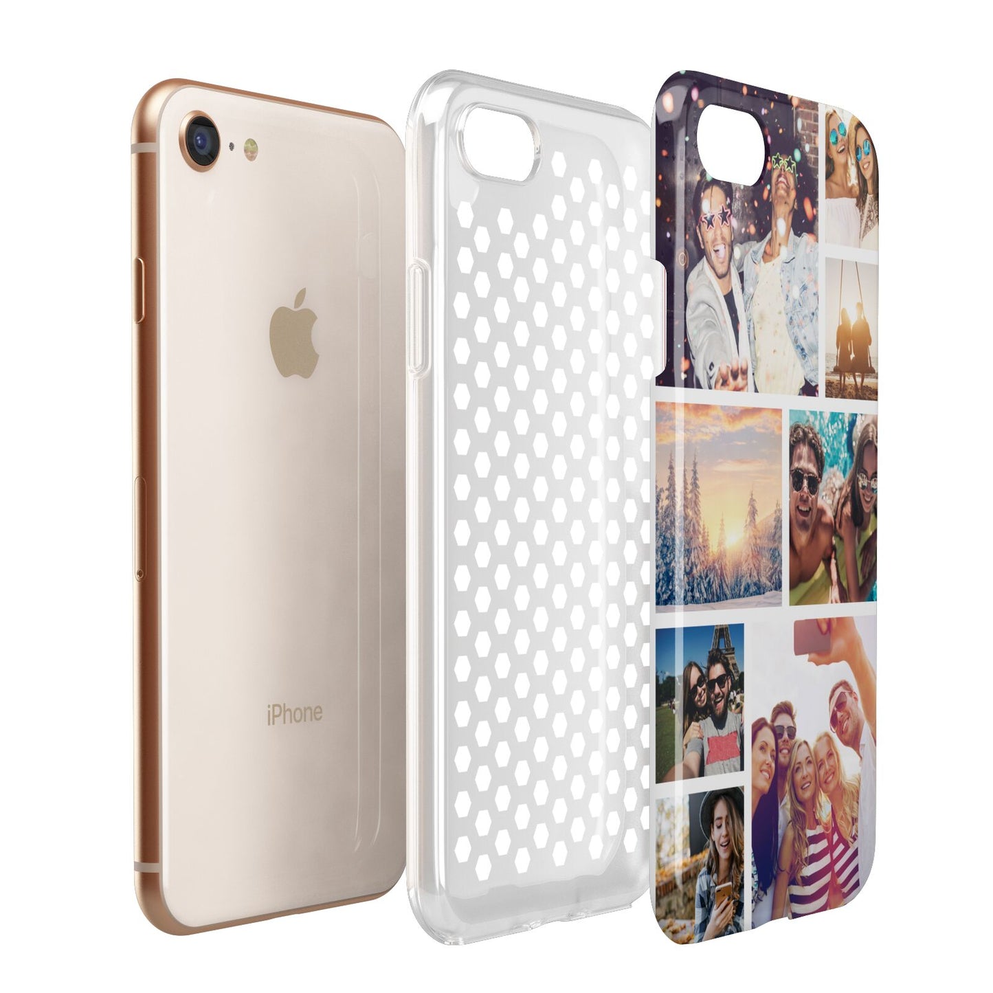 Photo Collage Apple iPhone 7 8 3D Tough Case Expanded View