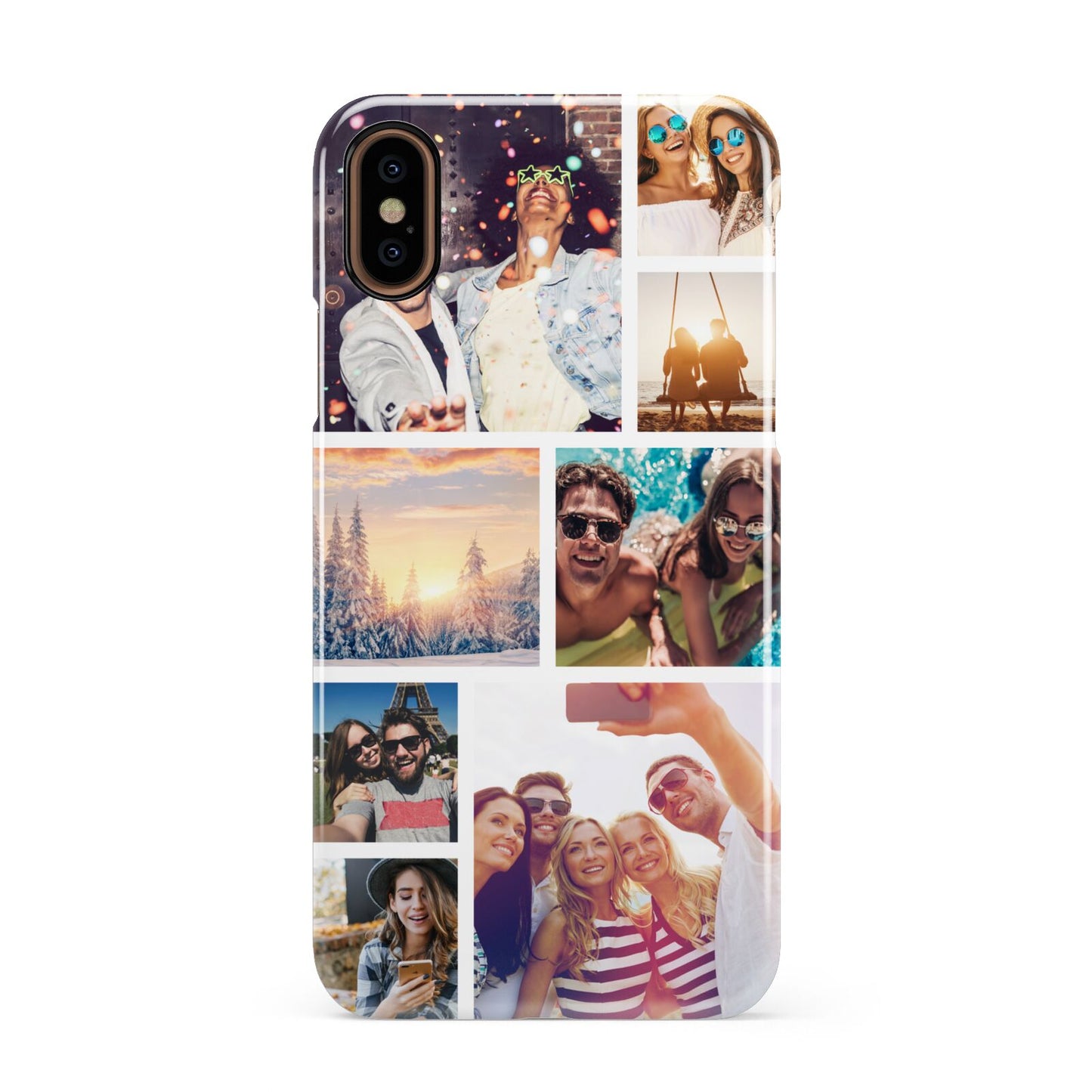 Photo Collage Apple iPhone XS 3D Snap Case
