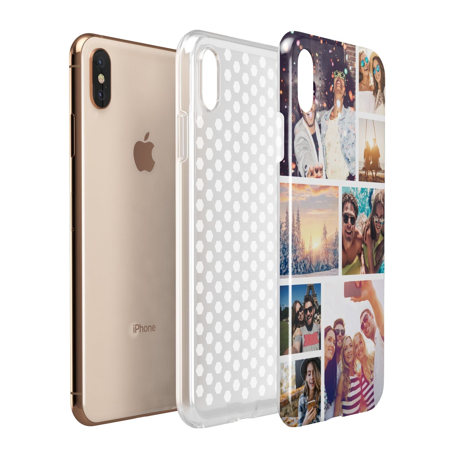 Photo Collage Apple iPhone Xs Max 3D Tough Case Expanded View