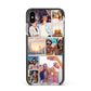 Photo Collage Apple iPhone Xs Max Impact Case Black Edge on Silver Phone