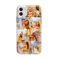Photo Collage Heart Apple iPhone 11 in White with Bumper Case