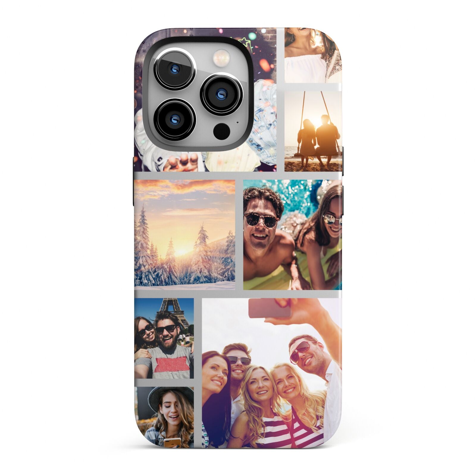 Photo Collage iPhone 13 Pro Full Wrap 3D Tough Case